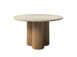 Esstisch Kiano Holz/Keramik Creme ca. 130/130/75 cm