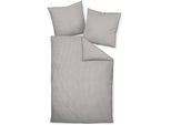 Bettwäsche JANINE "Edelflanell78060 21", braun (vulkan), B/L: 155cm x 220cm, 1 Stk., 1 Stk., Feinflanell, B/L: 80cm x 80cm, Feinflanell, Obermaterial: 100% Baumwolle, Bettwäsche, Bettwäsche, mit Reißverschluss