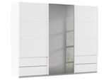 Schwebetürenschrank Elara in Grau/Weiß