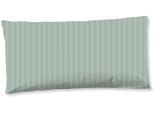 Kissenbezüge DESCANSO "Hotel Sevilla", sage grün, B:80cm L:40cm, Mako-Satin, Satin, Kissenbezüge, Baumwolle, Mako-Satin, 1 Stück, Luxe, Streifen, uni