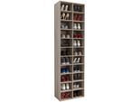 Schuhregal VCM "Holz Regal Schuhschrank Schuhregal Hinsol XL", braun (sonoma, eiche), B:52cm T:30cm, Regale, Schuhregal