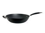 Wok RONNEBY BRUK "Ultra Light Wok-Pfanne, mit silikonummanteltem Griff", schwarz, B:30cm H:10,5cm L:56cm, Pfannen, Wok