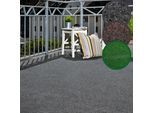 Kunstrasen ANDIAMO "Aberdeen, Gesamthöhe 10 mm, Made in Belgium", grau, B:400cm L:1.200cm, Nadelfilz, Teppiche, mit Drainagenoppen, für Balkon, Terrasse, Wintergarten, Nadelfilzoptik