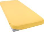 Spannbettlaken BELLANA "bellana exclusiv aus 100% Mako-Baumwolle, 150 g/m², bügelfrei", beige (weizen), L:200cm, Mako-Jersey, Obermaterial: 100% Baumwolle, Bettlaken, Spannbettlaken, feinste Mako-Baumwolle, Spannbetttuch für Matratzen bis 25cm Höhe
