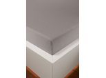 Spannbettlaken BELLANA "bellana exclusiv aus 100% Mako-Baumwolle, 150 g/m², bügelfrei", grau (taupe), L:200cm, Mako-Jersey, Obermaterial: 100% Baumwolle, Bettlaken, Spannbettlaken, feinste Mako-Baumwolle, Spannbetttuch für Matratzen bis 25cm Höhe