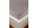Spannbettlaken BELLANA "bellana exclusiv aus 100% Mako-Baumwolle, 150 g/m², bügelfrei", grau (taupe), L:200cm, Mako-Jersey, Obermaterial: 100% Baumwolle, Bettlaken, Spannbettlaken, feinste Mako-Baumwolle, Spannbetttuch für Matratzen bis 25cm Höhe