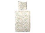 Bettwäsche PRIMERA "Mako-Satin-Bettwäsche Pastel Paisley", beige (natur), B/L: 155cm x 220cm, 1 Stk., 1 Stk., Mako-Satin, B/L: 80cm x 80cm, 2 Stk., Mako-Satin, Obermaterial: 100% Baumwolle, Bettwäsche, Bettwäsche, mit elegantem Blumen Muster