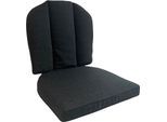 Sesselauflage DESTINY, grau, 2 Stk., Polyester, Polsterauflagen, für MALAGA II Sessel, anthrazit