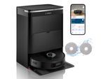 BOSCH Saugroboter "mit Wischfunktion Spotless Max Cam BCRDW3BX, rotierende Wischpads", schwarz, B:34cm H:9,8cm, Saugroboter, Datensicherheit, 11.000 Pa Saugkraft, Absaugstation, Kamera, Topseller