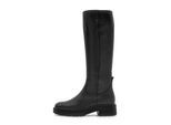 Stiefel GABOR, Damen, Gr. 42, Normalschaft, schwarz, Kalbsleder, unifarben, Schuhe Stiefel, Blockabsatz, Langschaftstiefel, Reißverschlussstiefel mit Ziernähten