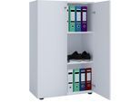Aktenschrank VCM "Büroschrank Bücher Ordner Aktenschrank Lona 3fach", weiß, B:70cm T:40cm, Obermaterial: 100% Holz Wood., Schränke