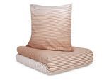 Bettwäsche BUGATTI "Satinbettwäsche bugatti", orange (peach), B/L: 135cm x 200cm, 1 Stk., 1 Stk., Mako-Satin, B/L: 80cm x 80cm, 2 Stk., Mako-Satin, Obermaterial: 76% Baumwolle, 24% Polyester, Bettwäsche, Bettwäsche, mit elegantem Farbverlauf