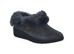 Hausschuh JOSEF SEIBEL "Tara 04, anthrazit", Damen, Gr. 38, grau (anthrazit), Obermaterial: 100% Lammfell LF., Schuhe Hausschuh