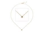 Kette mit Anhänger JOBO, gold (gelbgold 333), Halsketten, Damen, Gelbgold 333, L: 45, 333 Gold mit 1 Zirkonia 45 cm