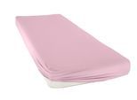 Spannbettlaken BELLANA "bellana exclusiv aus 100% Mako-Baumwolle, 150 g/m², bügelfrei", beige (puder), L:200cm, Mako-Jersey, Obermaterial: 100% Baumwolle, Bettlaken, Spannbettlaken, feinste Mako-Baumwolle, Spannbetttuch für Matratzen bis 25cm Höhe