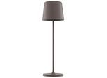 BRILLIANT LED Tischleuchte "Kaami - mobile LED Außen Tischlampe", kaffee, Ø 10cm H: 37cm, 1 Stk., Leuchten, mobile LED Außen Tischlampe, 37 cm, 310 lm, Touchdimmer, USB, LED Tischleuchte