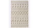 Teppich HEINE HOME Gr. 1, beige (ecru), B:60cm H:12mm L:90cm, Baumwolle, Kunstfaser, Polyester, Teppiche, Teppich
