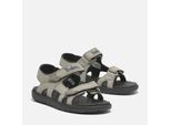 Sandale TIMBERLAND "PERKINS ROW BACKSTRAP SANDAL", Mädchen, Gr. 23, light taupe, Synthetik, Schuhe Sandale, mit Klettverschluß