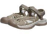 Sandale KEEN "ROSE SANDAL", Damen, Gr. 38, beige (brindle, shitake), Synthetik, Schuhe Sandale