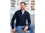 Langarmshirt CATAMARAN "Langarm-Shirt", Herren, Gr. 60/62, blau (marine), 100% Baumwolle, unifarben, Shirts Langarmshirt