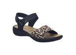Sandale JOSEF SEIBEL "Ibiza 13, leopard-kombi", Damen, Gr. 36, beige (leopard, kombi), Obermaterial: 100% Rindsleder Leather cow., Schuhe Sandale