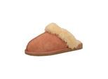 Hausschuh SHEPHERD "Shepherd Hausschuhe Leder", Damen, Gr. 39, braun (chestnut), Leder, Schuhe Hausschuh