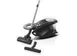 BOSCH Bodenstaubsauger "Serie 8 ProSilence BGS7MS64, Hygiene-Filter, 10 Jahre Motorgarantie", schwarz, B:32cm H:31cm T:47cm, Bodenstaubsauger, Hartbodendüse, hohe Saugkraft, langes Kabel, extrem leise, schwarz, Bodenstaubsauger