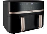 RUSSELL HOBBS Heißluftfritteuse "27680-56 s SatisFryTM Dual basket, 4,5L", schwarz, B:31,5cm H:39,2cm T:44,3cm, Fritteusen, Airfryer–wenig oder kein Öl erforderlich, 9 Programme, 9 L, Heißluftfritteuse
