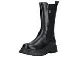 Stiefel BUFFALO "Buffalo Stiefel Lederimitat", Damen, Gr. 37, schwarz, Lederimitat, Schuhe Stiefel