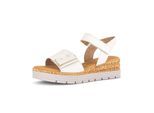 Plateausandaletten GABOR "Plateau Sandale", Damen, Gr. 40, creme, Schuhe