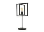 Möbelix , Schwarz , Metall , quadratisch , 29.5x60.5x25 cm , Beleuchtung, Innenleuchten, Tischlampen, Tischlampen