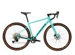 Gravelbike KROSS "KROSS Gravelbike Gabel Carbon Esker 5.0 28" blau 12 Gänge 2026" Gr. 46, blau, braun, Fahrräder, Herren, 46cm, 28 Zoll (71,12cm) hinten: 28 Zoll (71,12cm), Gabel aus Carbon