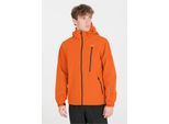 Outdoorjacke WEATHER REPORT "DELTON W-PRO15000", Herren, Gr. M, orange, 94% Polyester, 6% Elasthan, bedruckt, mehrfarbig, normal, hoch geschlossener Ausschnitt, Jacken Outdoorjacke, ist atmungsaktiv, wasser- und winddicht