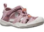 Sandale KEEN "MOXIE SANDAL", Jungen, Gr. 24, rosa (nostalgia rose, papaya punch), Synthetik, Textil, Schuhe Sandale
