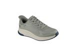 Sneaker SKECHERS "Bobs Sport", Herren, Gr. 45, grün (oliv), Obermaterial: 100% Polyester PES., Schuhe Sneaker