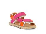 Sandale FRODDO, Jungen, Gr. 33, pink, orange, Leder, Textil, Schuhe Sandale, Trekking Schuh, Klettschuh mit Klettverschluss
