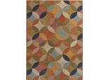 Teppich HEINE HOME Gr. 4, bunt (rot, marine, gemustert), B:160cm H:7mm L:223cm, Kunstfaser, Polyester, Teppiche, Teppich