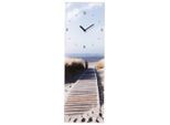 Euroart Wanduhr, Mehrfarbig, Glas, 20x60x3.1 cm, Dekoration, Uhren, Wanduhren