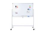 Whiteboard MCW-C85, Magnettafel Memoboard Pinnwand, mobil rollbar inkl. Zubehör ~ 150x100cm