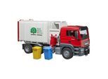 Bruder bruder 03761 MAN TGS Seitenlader Müll-LKW und 2 Mülltonnen