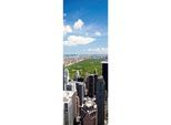 Fototapete ARCHITECTS PAPER "Central Park", bunt (blau, grau, grün), B:1m L:2,8m, Vlies, Tapeten, Skyline Tapete Natur Fototapete Himmel Panel 1,00m x 2,80m