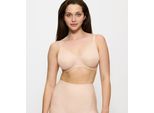 Minimizer-BH TRIUMPH "Urban Minimizer W X", Damen, Gr. 75, Cup G, beige, Microtouch, Obermaterial: 64% Polyester, 24% Polyamid, 12% Elasthan, Basic, BHs Minimizer-BH, verkleinert die Brust optisch um eine Cup-Größe, Topseller