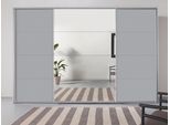 Schwebetürenschrank RAUCH "Kleiderschrank Schrank Garderobe OTELI inkl. 3 Innenschubladen", grau (seidengrau), B:323cm H:233cm T:68cm, Holzwerkstoff, Schränke, Schwebetürenschrank, inkl. Passepartout optional mit Beleuchtung MADE IN GERMANY