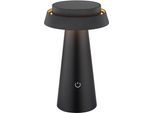 LED Solarleuchte OTTO HOME "Tirria Akkuleuchte", schwarz, H:23cm Ø:14cm, Leuchten, stufenloser Touchdimmer, Farben fixierbar, Solarlampe, CCT