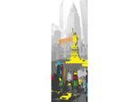 Fototapete ARCHITECTS PAPER "New York", bunt (bunt, gelb, grau), B:1m L:2,8m, Vlies, Tapeten, Grafik Tapete New York Panel 1,00m x 2,80m Grau Bunt