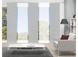 Schiebegardine VISION S "PIVE 5er SET" Gr. 1, silber (silberfarben), B:60cm H:260cm, Polyester, Gardinen, Schiebegardine, Schiebevorhang Digidruck 5er Set PIVE