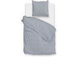 Bettwäsche ZO HOME "Zohome Bettwäsche Baumwolle Flanell Flanella-di-Lino", blau (denim), B/L: 155cm x 220cm, 1 Stk., 1 Stk., Flanell, B/L: 80cm x 80cm, 2 Stk., Flanell, Obermaterial: 100% Baumwolle, Bettwäsche, Bettwäsche, Bettwäsche aus 100% Baumwolle, hochwertige Flanell, ab 135x200 cm.