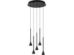 NOVA LUCE LED-Hängeleuchte "NET", schwarz, 15, Ø 6cm H: 150cm, 1 Stk., Leuchten