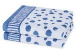 Handtücher ROSS "Punkte, allover", blau, weiß, B:50cm L:100cm, Frottier, Baumwolle, Handtücher, aus feinster Baumwolle