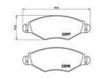 BREMBO Bremsensatz-Vorn und hinten SG00000EVX Bremsensatz, Scheibenbremse vorne rechts links innenbelüftet 247mm für RENAULT PEUGEOT CITROËN HSV NAZA